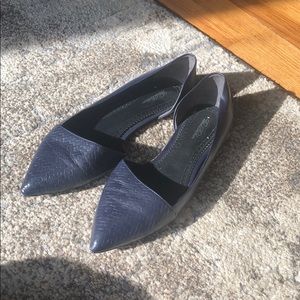 Brooks Brothers Navy Flats - Genuine Leather